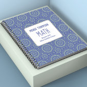 Blue Modern School Personalisiert Notizblock