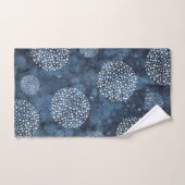 Blue Modern Shibori Indigo Badhandtuch Set (Handtuch)