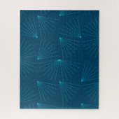 Blue, modern, simple light celebration concept puzzle (Vertikal)