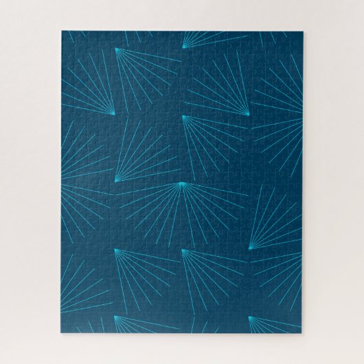 Blue, modern, simple light celebration concept puzzle (Vertikal)