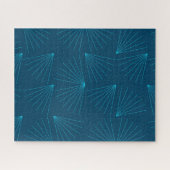 Blue, modern, simple light celebration concept puzzle (Horizontal)