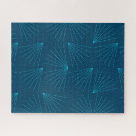 Blue, modern, simple light celebration concept puzzle