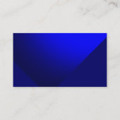 Blue Modern Simple Schlicht Business Card Visitenkarte (Rückseite)
