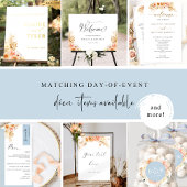 Blue Modern Simple Wedding Invitation Bly Band