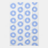 Blue Modern Sunburgs Geschirrtuch (Vertikal)