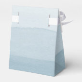 Blue Modern Wedding Geschenkschachtel (Rückseite)