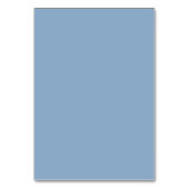 Blue Modern Wedding Party Script Tischnummer (Rückseite)