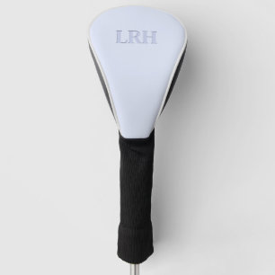 Blue Modern Women's Monogram Golf Driver Cover Headcover
