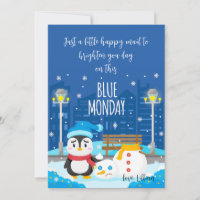 Blue Monday Grußkarte