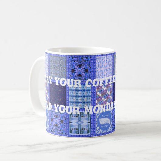 Blue Monday Tasse (Vorderseite Links)