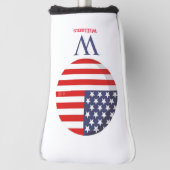 Blue Monogram AMERICA Golf Head Cover Headcover (Rotieren 90)