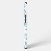 Blue Monogram Beachy Phone Case iPhone Hülle (Linke Seite)