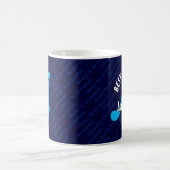 Blue Monogram BEST ROLE MODELL Custom Scripting Kaffeetasse (Mittel)