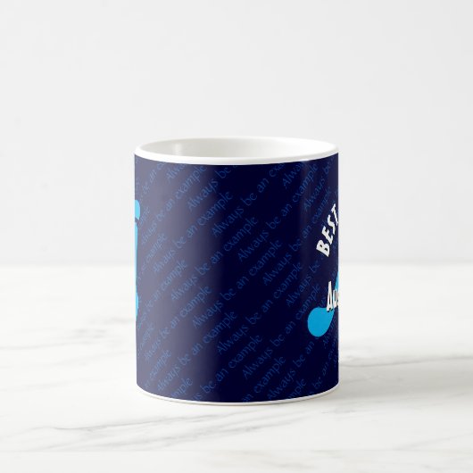 Blue Monogram BEST ROLE MODELL Custom Scripting Kaffeetasse (Mittel)