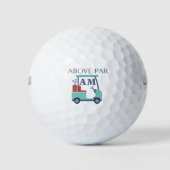 Blue Monogram Initial Golfball (Vorderseite)
