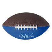 Blue Monogram Initials Football (Vorderseite)