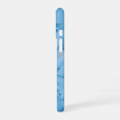 Blue Monogram iPhone 16 Hülle (Linke Seite)