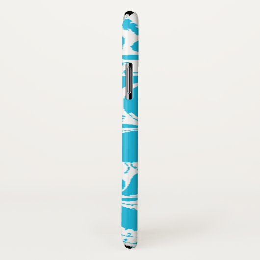 Blue Monogram iPhone Case (Hinten/Rechts)