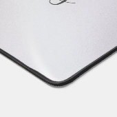 Blue Monogram Iridescent Pearlescent Desk Mat Schreibtischunterlage (Ecke)