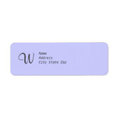 Blue Monogram Label (Vorne)