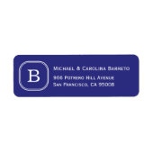 Blue Monogram Labels (Vorne)