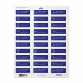 Blue Monogram Labels (Vorne)
