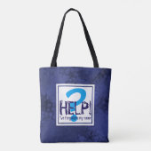Blue Monogram Parody Tasche (Rückseite)