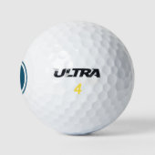 Blue Monogram Personalisierte Golfbälle (Logo)