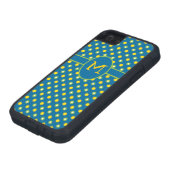 Blue Monogram Polka Dots iPhone 5/5s Xtreme Case (unten)