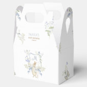 Blue Monogram Wappen Peter the Rabbit Baby Dusche Geschenkschachtel (Geöffnet)