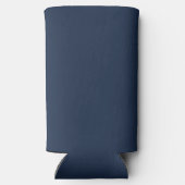 Blue Monogram Wedding Seltzer Can Cooler Selters Dosenkühler (Rückseite)