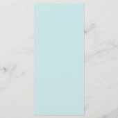 Blue Monogram Wirbel Wedding Menu Cards Menükarte (Rückseite)