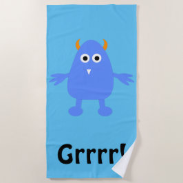 Blue Monster - Beach Blanket Strandtuch