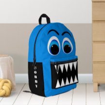 Blue Monster Big Eyes und Beängstigende Zähne Pers