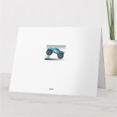 Blue Monster Truck Extra Large Birthday Card Karte (Rückseite)