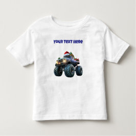 Blue Monster Truck Kleinkind T Shirt bearbeitbar