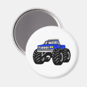 BLUE MONSTER TRUCK MAGNET (Vorderseite/Rückseite)