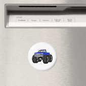 BLUE MONSTER TRUCK MAGNET (In Situ (Geschirrspüler))
