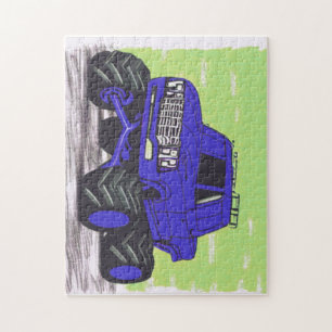 Blue Monster Truck Puzzle