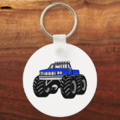 BLUE MONSTER TRUCK SCHLÜSSELANHÄNGER (Vorderseite)