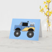 Blue Monster Truck Tshirts and Gifts Karte (Gelbe Blume)