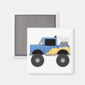 Blue Monster Truck Tshirts und Geschenke Magnet (Vorderseite/Rückseite)