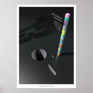 Blue Montag Inspiriert Poster