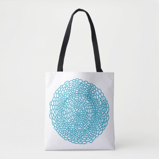 Blue Mood Custom All-Over-Print Tote Bag Tasche (Vorderseite)
