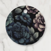 Blue Moody Floral Geschenkanhänger (Rückseite)