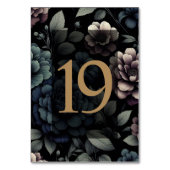 Blue Moody Floral Table 19 Tischnummer (Rückseite)