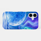 Blue Moon Aurora Handyhülle iPhone 16 Hülle (Rückseite (Horizontal))