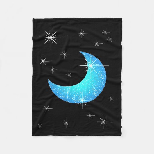 Blue Moon Baby Blanket Fleecedecke (Vorderseite)