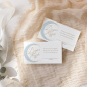 Blue Moon Baby Showdiaper Raffle Ticket Begleitkarte