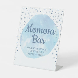 Blue Moon Baby Shower Mama osa Table Sign Sockelschild